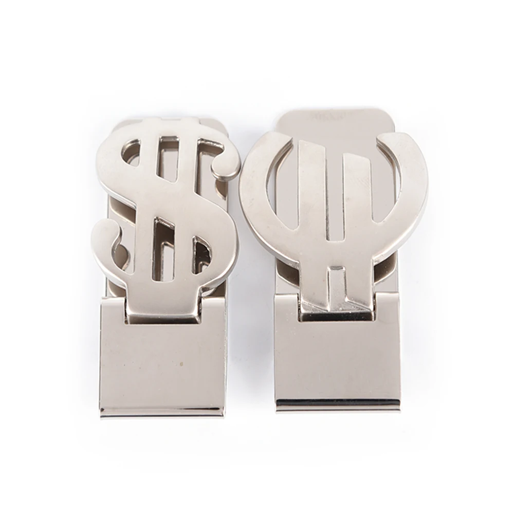 1 шт. металлический зажим для денег из нержавеющей стали папка в полоску с принтом