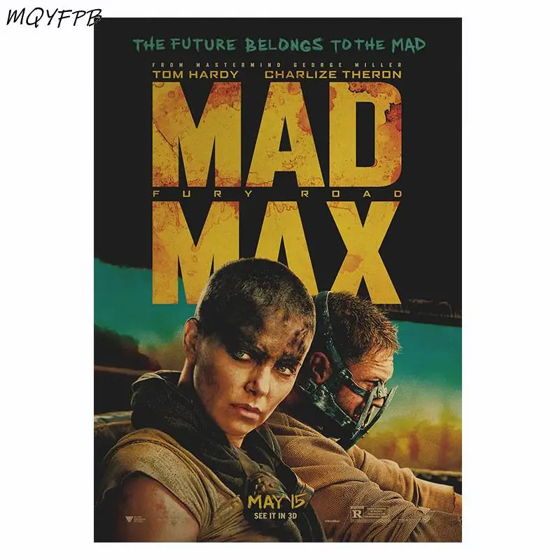 Фото Mad Max: Fury Road постер из крафт-фильма настенный стикер декоративная живопись товары