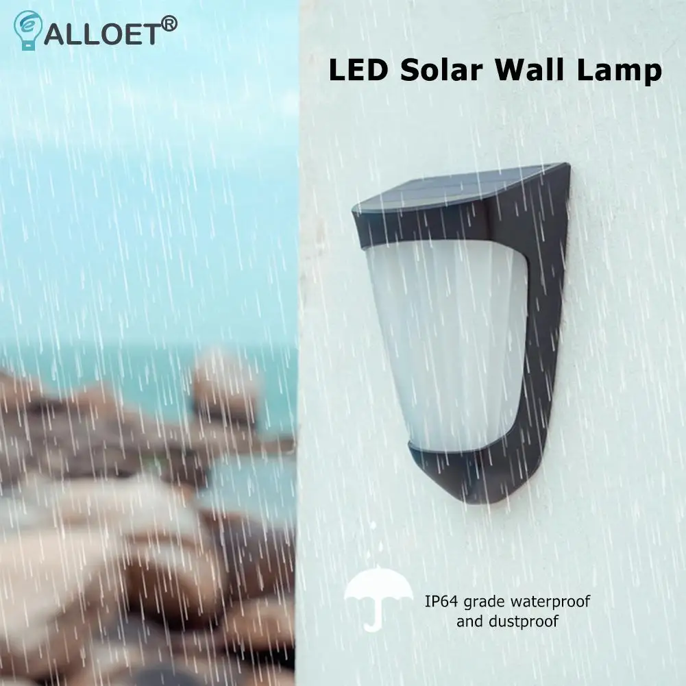 

Долговечная прочная настенная лампа на солнечной батарее, бытовой светодиодный светильник для двора, домашнее энергосберегающее уличное у...