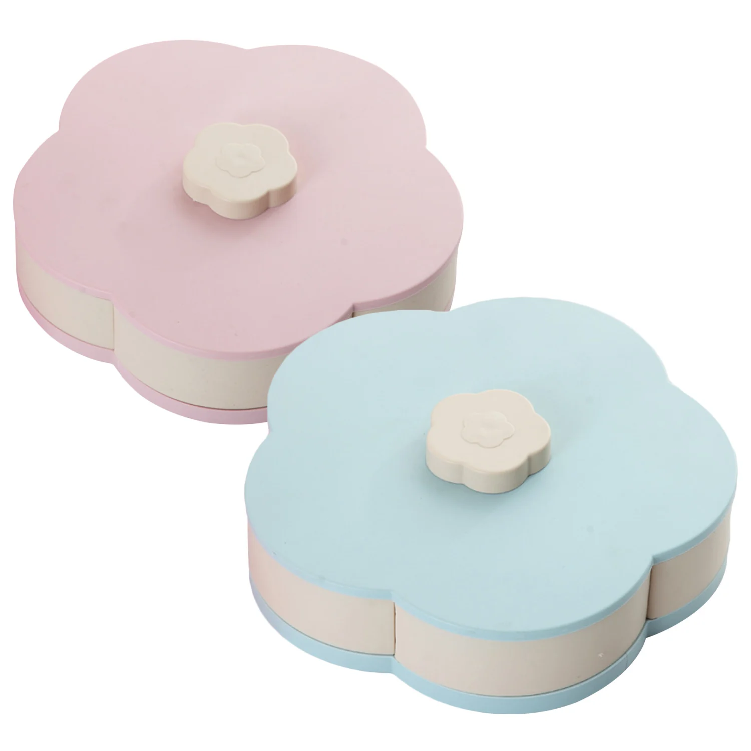 Лоток для закусок цветочные лепестки вращающийся многосекционный лоток миска