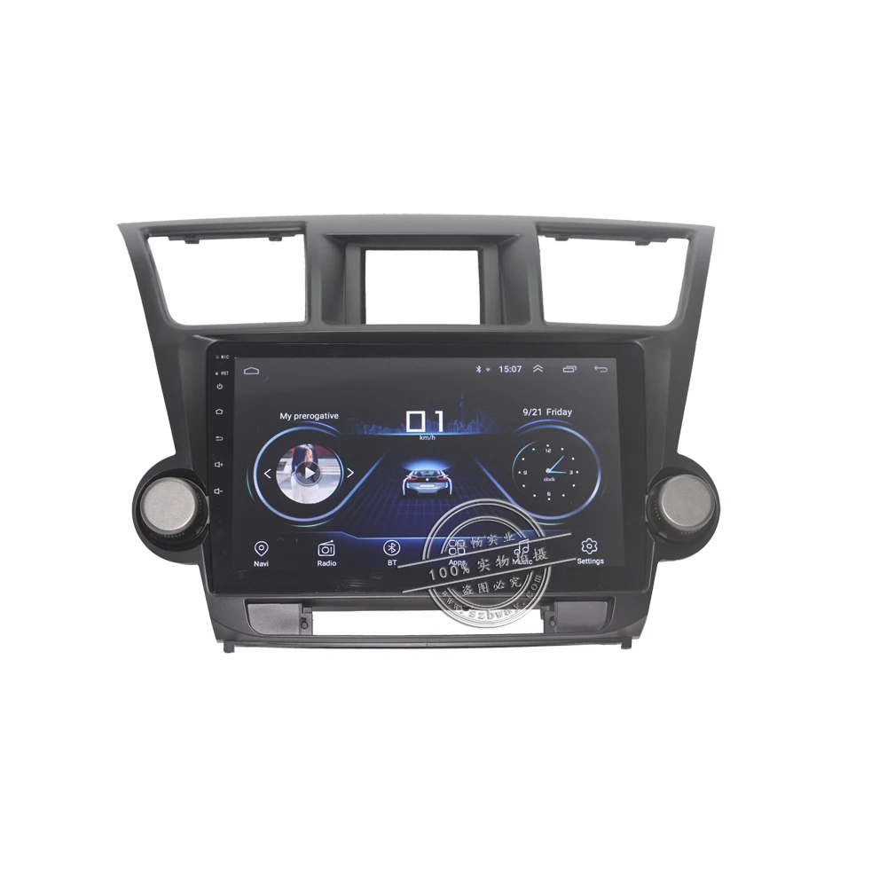 Автомагнитола HACTIVOL 10 1 дюйма 4 ядра ГБ ОЗУ 16 Гб ПЗУ для Toyota high Lander Kluger 2008 2012 android 8