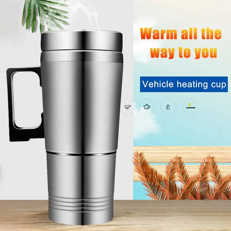 New 300ML Auto Car Heating Cup Kettle Boiling Stainless Steel Electric Thermos Water Heater Portable Travel Coffee Mug | Автомобили и
