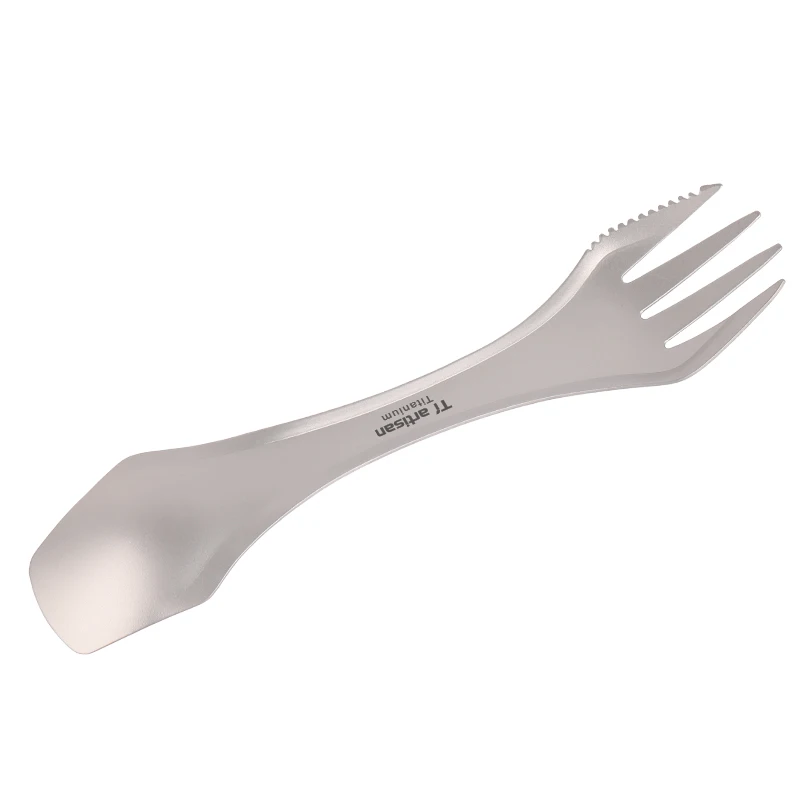 one spork Rover Camel легкий вес Открытый Кемпинг 3 в 1 Титан Spork Титановая Ложка-вилка-набор ножей - Цвет: one spork