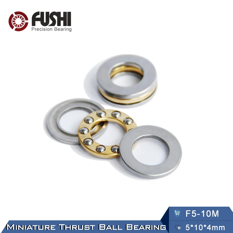 F5 10M подшипник 5*10*4 мм (10 шт.) ABEC 1 миниатюрный 10 м осевой шарикоподшипники с