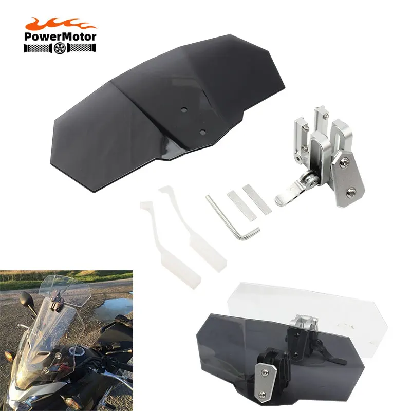 

Motorcycle Wind Deflector Windscreen Windshield For BMW r 1200 gs honda vfr 800 Yamaha kawasaki versys 650 Benelli
