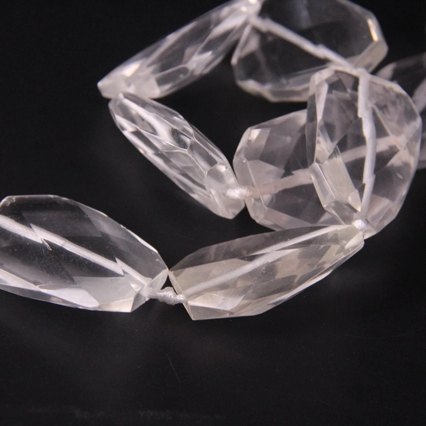 15 5 &quot/прядь натуральный прозрачный Кристалл Витая граненая плита свободные