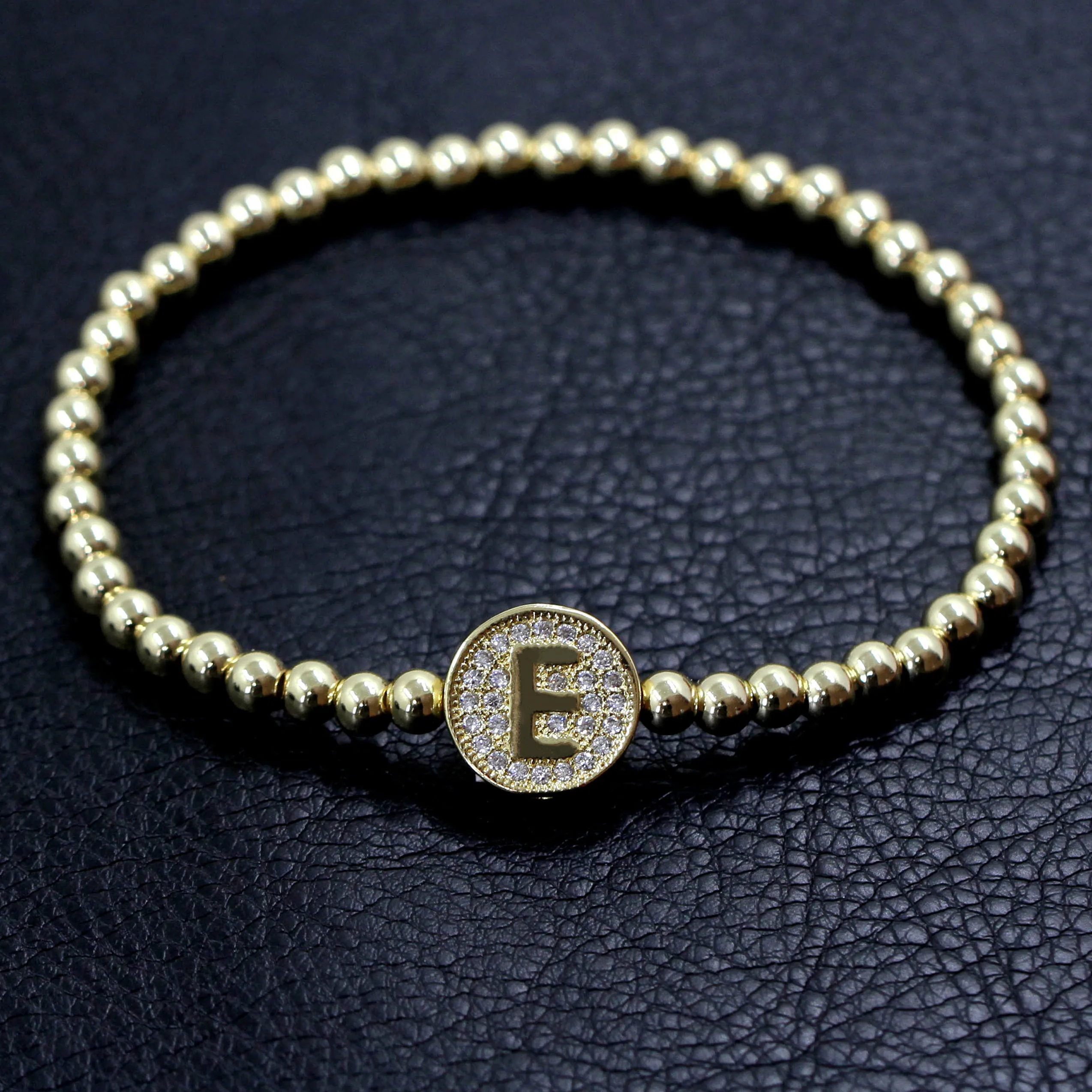 Браслет с бусинами и буквами для мужчин женщин Ювелирное Украшение из