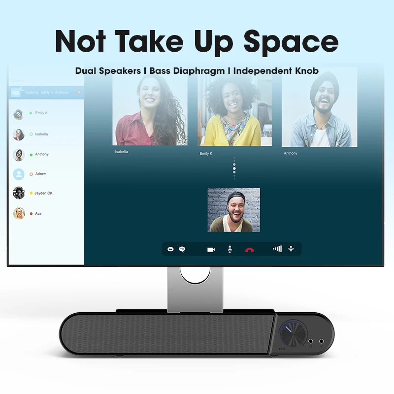 

PC Gaming Sound bar Wired Bluetooth Speaker Subwoofer With Microphone Earphone jack Computer Speakers TV Home Theater Soundbar