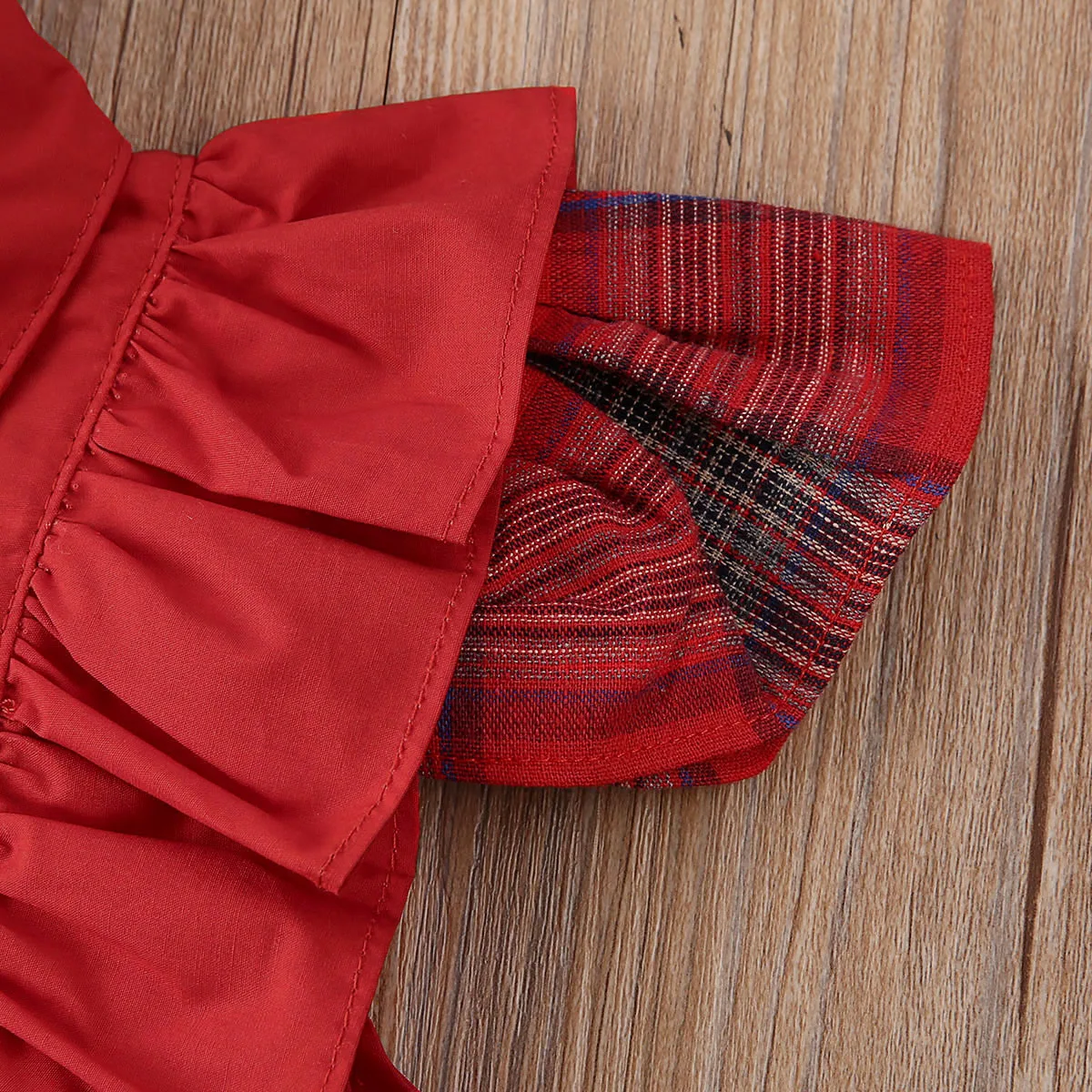 2 шт. рубашка с отложным воротником и юбка в шотландскую клетку|Комплекты одежды