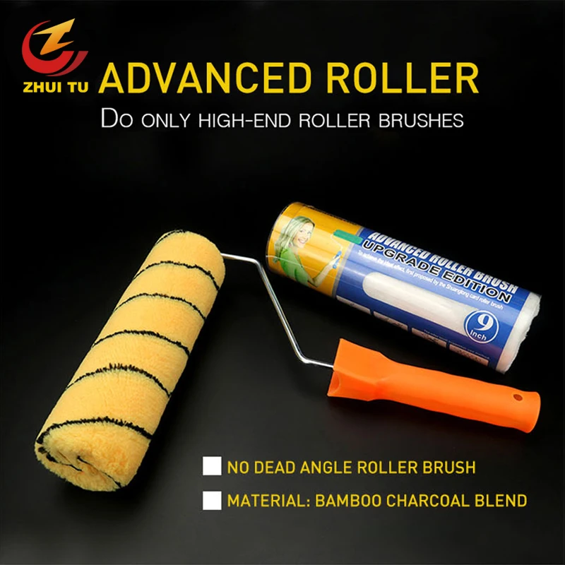 

ZHUI TU High Quality Pattern Paint Roller Brush 4/6/8/9 Inch Latex Paint Coating Roller Brush Wall Renovation Coating Brushes