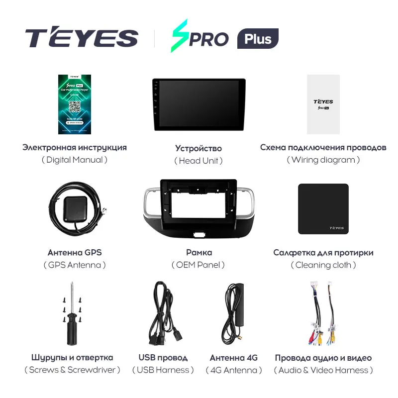 TEYES SPRO Plus Штатная магнитола For Хендай Венуе Hyundai Venue 2019 2020 Right hand driver Android 10 до 8-ЯДЕР 6
