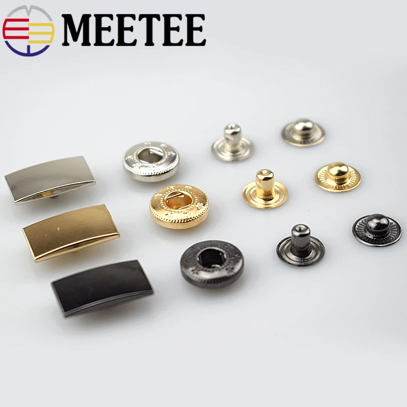 20x11 мм Meetee металлические пресс шпильки Кнопки Застежки для DIY швейная сумка