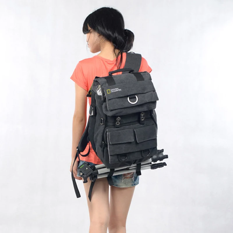 national geographic ng5160 leather camera bag backpacks large capacity laptop carry bag for digital video camera travel bag free global shipping