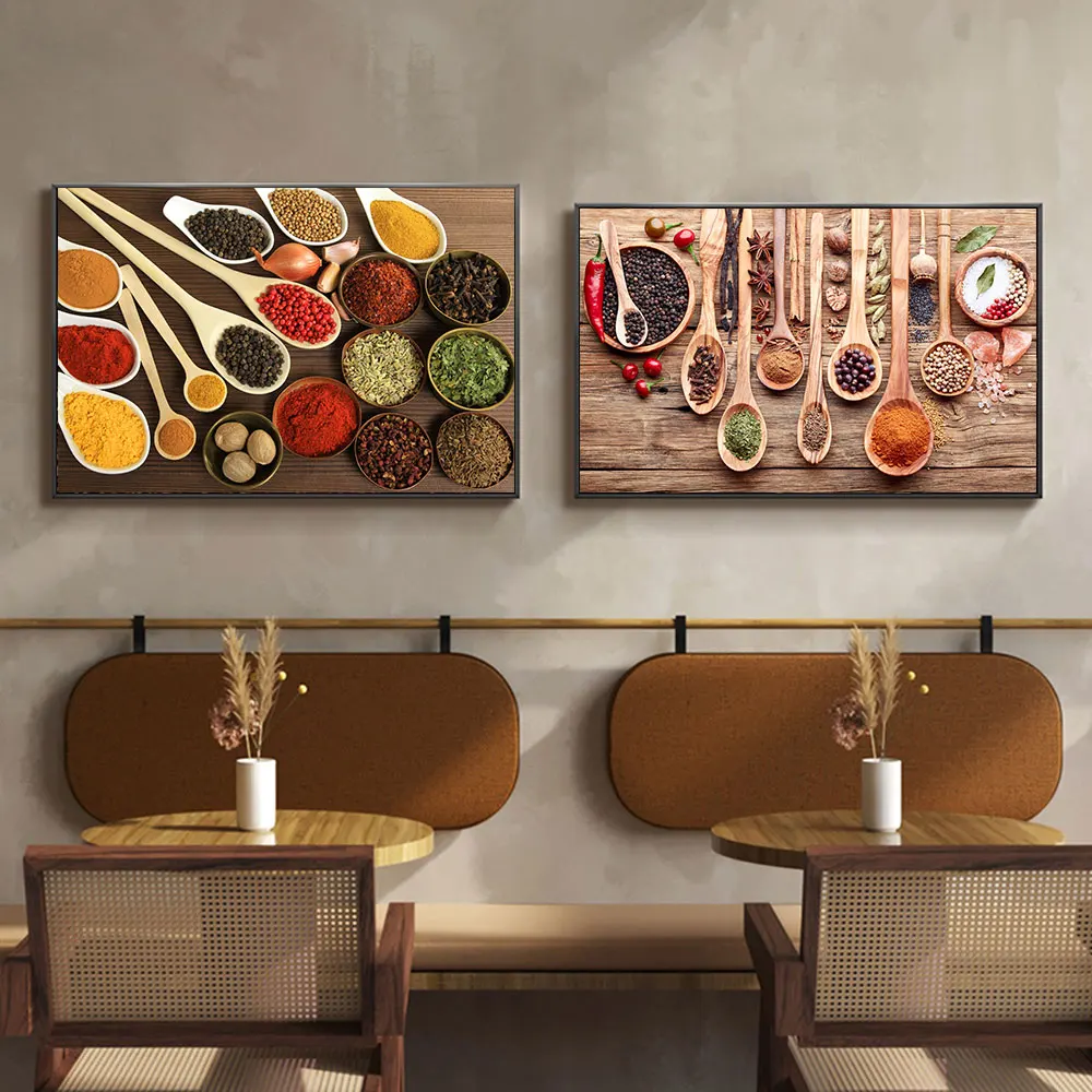 

Kitchen Wall Art Canvas Paintings Prints Food Kitchenware Personalized Minimalist Poster Pictures Kitchen Room Decor