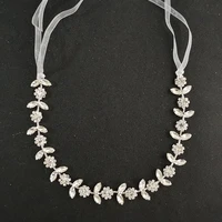 slbridal handmade alloy crystal rhinestones pearls bridal hair vine headband wedding hair accessories bridesmaids women jewelry