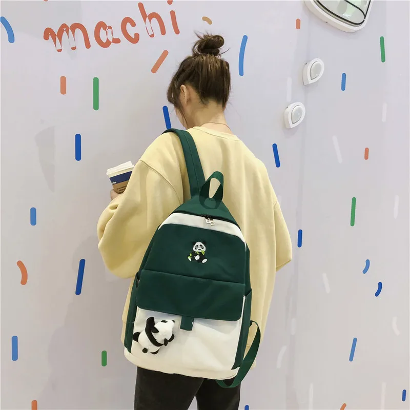 Женский школьный рюкзак в Корейском стиле студенческом простой ins