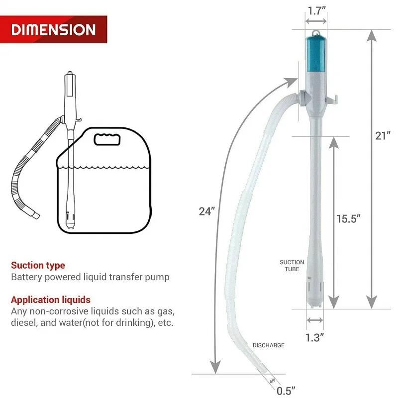 Миниатюрный автомобильный насос для перекачки жидкости Электрический морской
