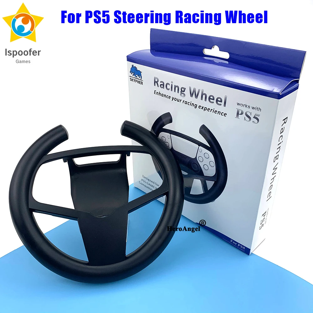 

Games Accessories Racing Steering Wheel Durable Game Remote Controller Driving Handle for PlayStation 5 PS5 Gamepads