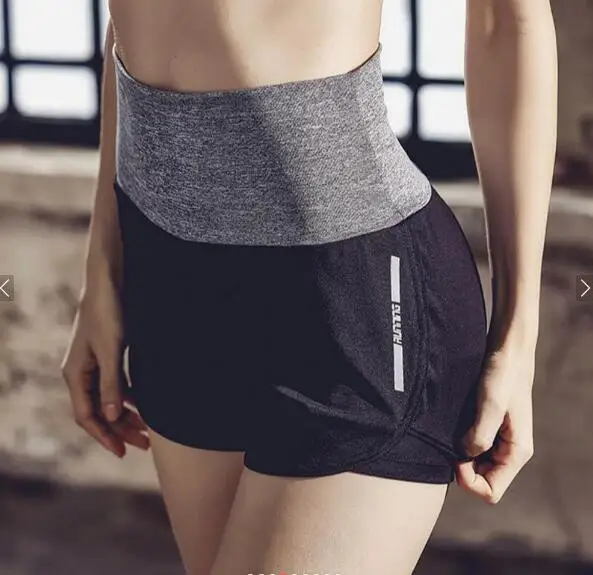 Женские шорты с высокой талией для фитнеса йоги занятий спортом бега | Спорт и