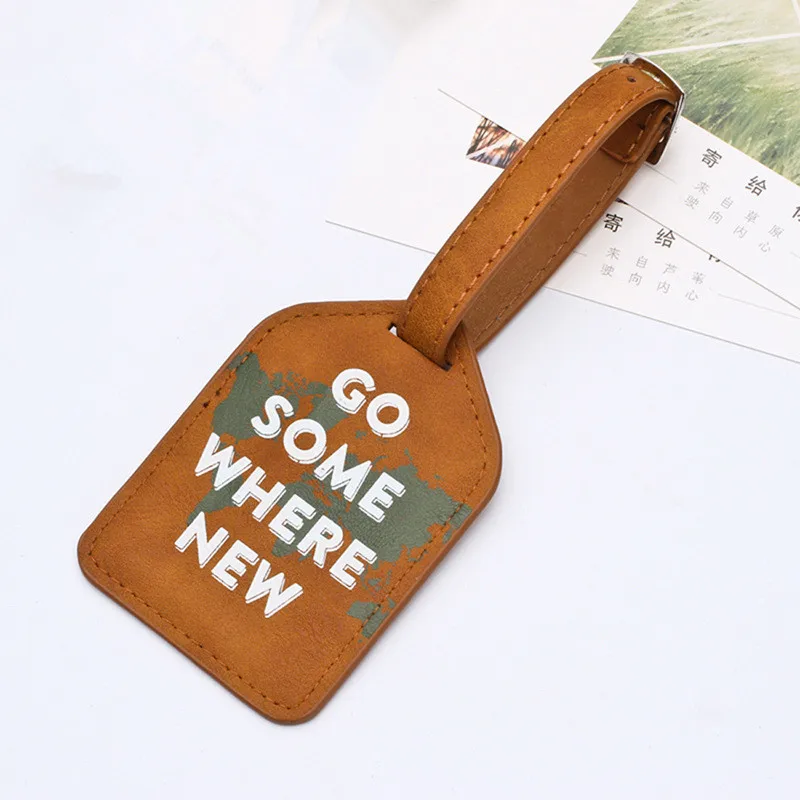 2020 новая кожаная бирка для чемодана с компасом Сумка подвеской аксессуары