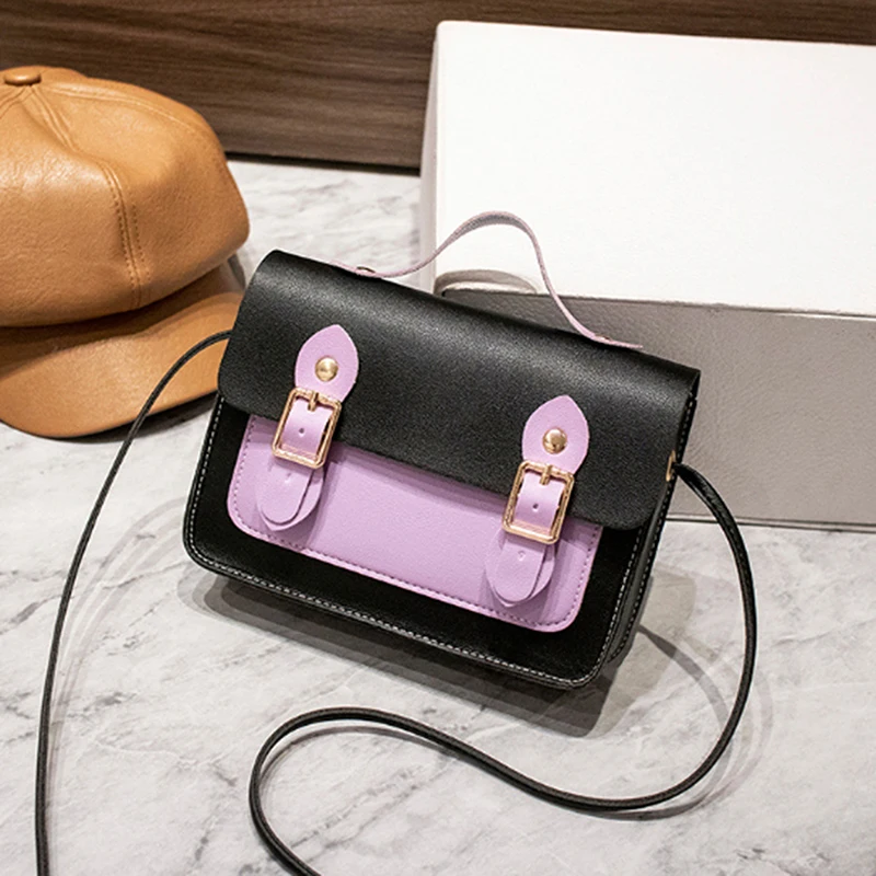 

Women Mini Crossbody Bags Ladies Leather Small Square Shoulder Bag Female Flap Purse Handbags Girls Clutch Tote Bag