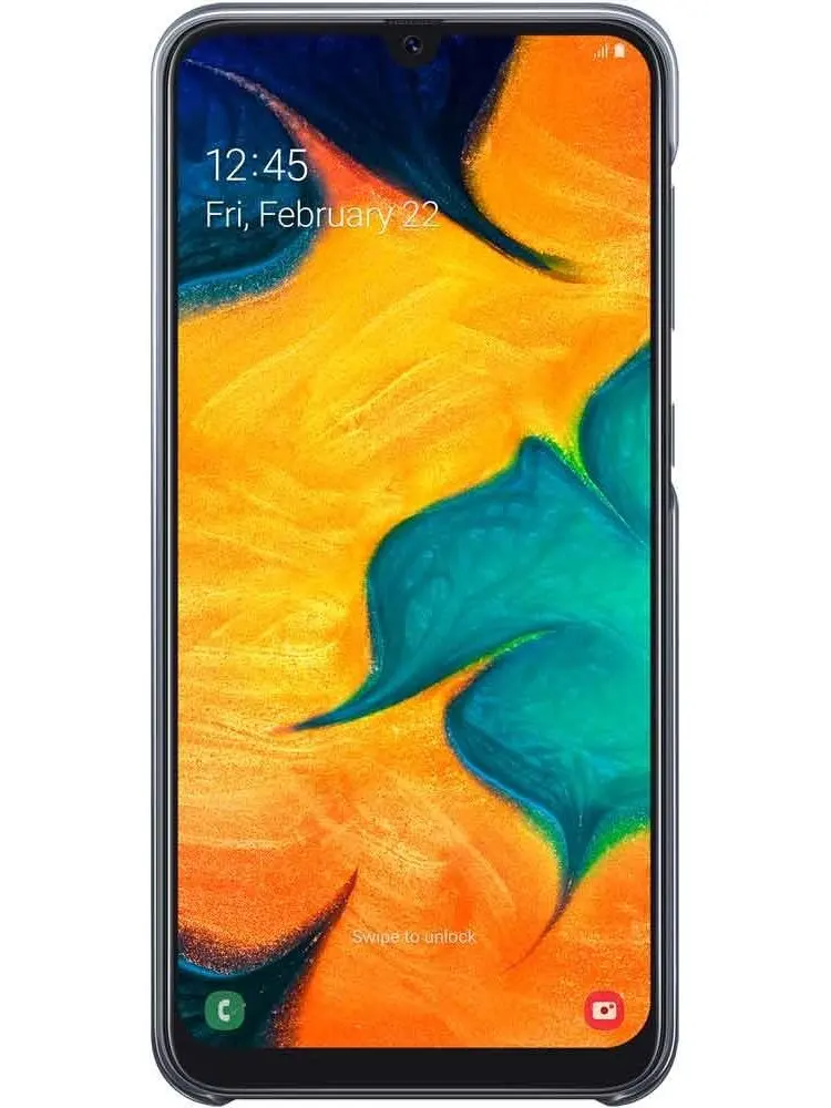 Чехол для смартфона Samsung Galaxy A30 Gradation Cover Черный (EF-AA305CBEGRU) | Мобильные телефоны и
