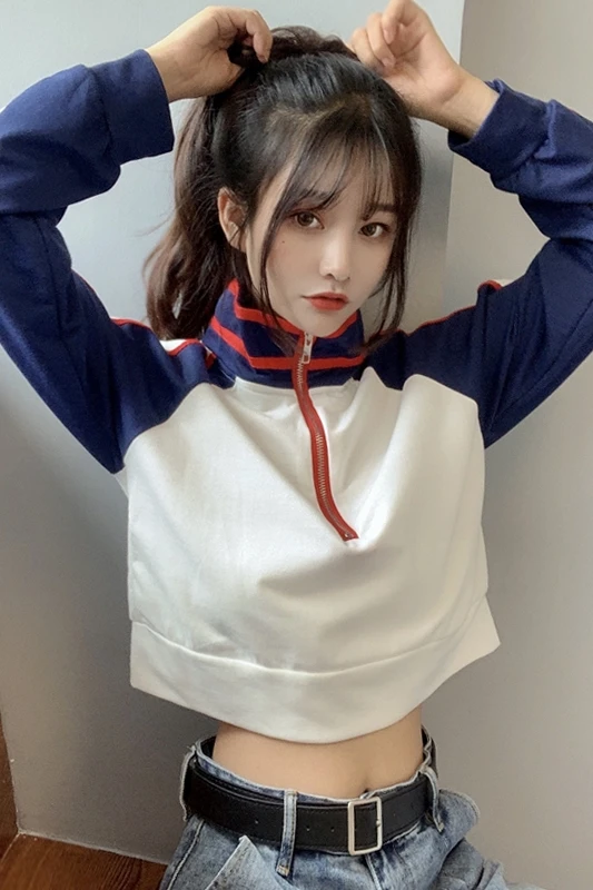 

Korean Style Sweatshirt Cute Casual Loose Harajuku Streetwear Crewneck Aesthetic Sweatshirt Sudaderas Women's Clothing DB60WY
