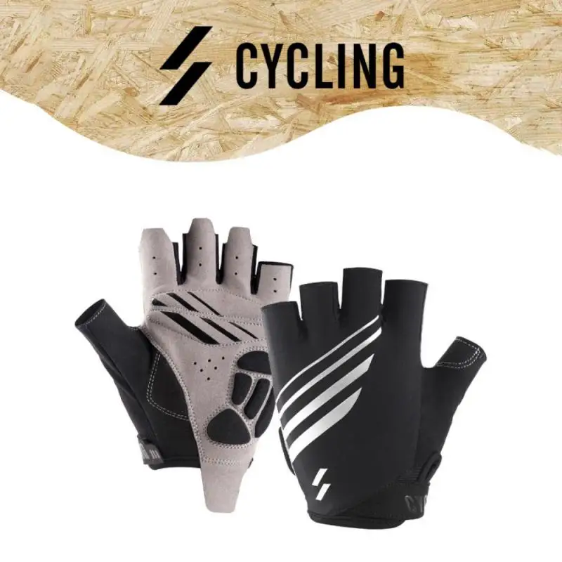 

HOT Cycling Anti-slip Anti-sweat Men Women Half Finger Gloves Breathable Anti-shock Sports Gloves Bike Bicycle Glove