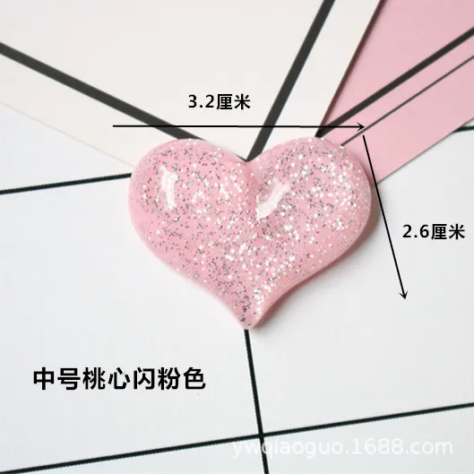 8 шт./компл. наклейка на чехол для мобильного телефона в виде сердца из материала