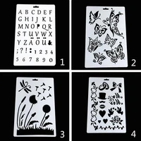 coloring embossing stencils painting template diy drawing mold graffiti decoration office school supplies reusable stationery