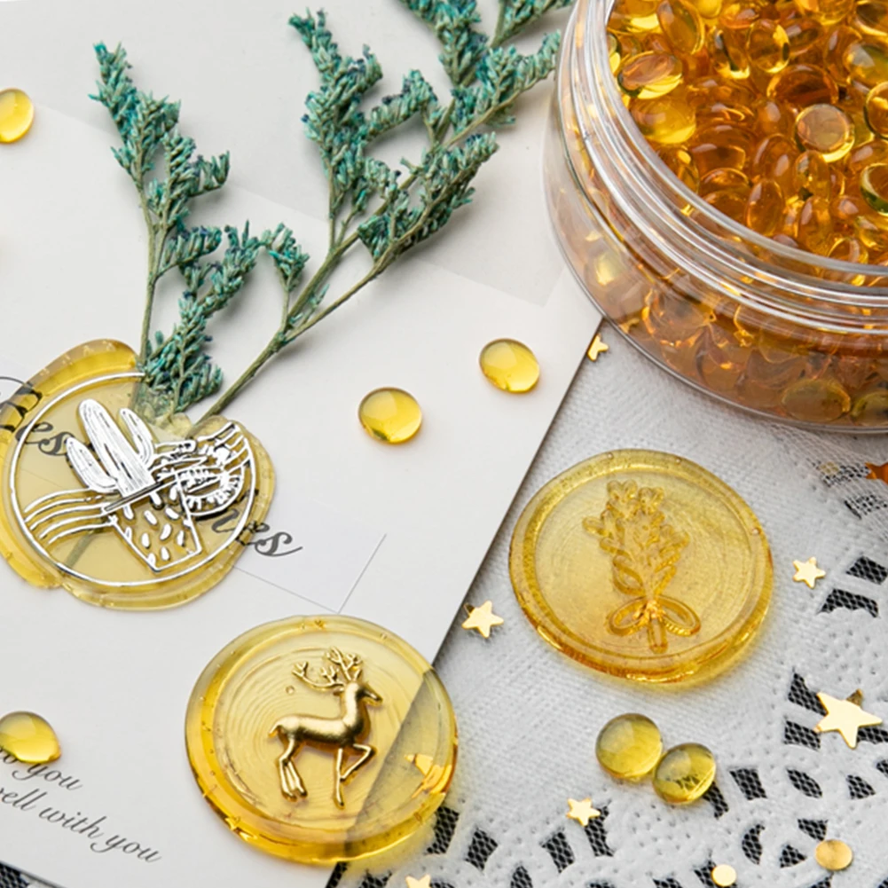 

200Pcs Sealing Wax Tablet Set Lacquer Seal Pill Fire Paint Sealing Bead for DIY Scrapbooking Stamp Wedding Decoration Gift