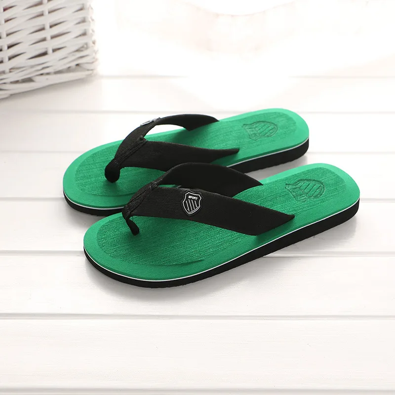 

Men's Korean-Style Non-Slip Casual Sandals Flip-Flop Color Matching Beach Slippers Fashion Slippers Mens Flip Flop Sandals