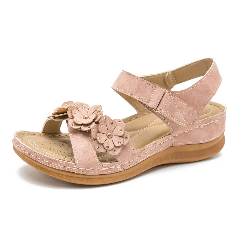 

Large Size Female Sandal Fashion Womens Shoes 2021 Med Clogs Wedge Anti-Skid Big Girls Luxury New Comfort Medium Platform Back S