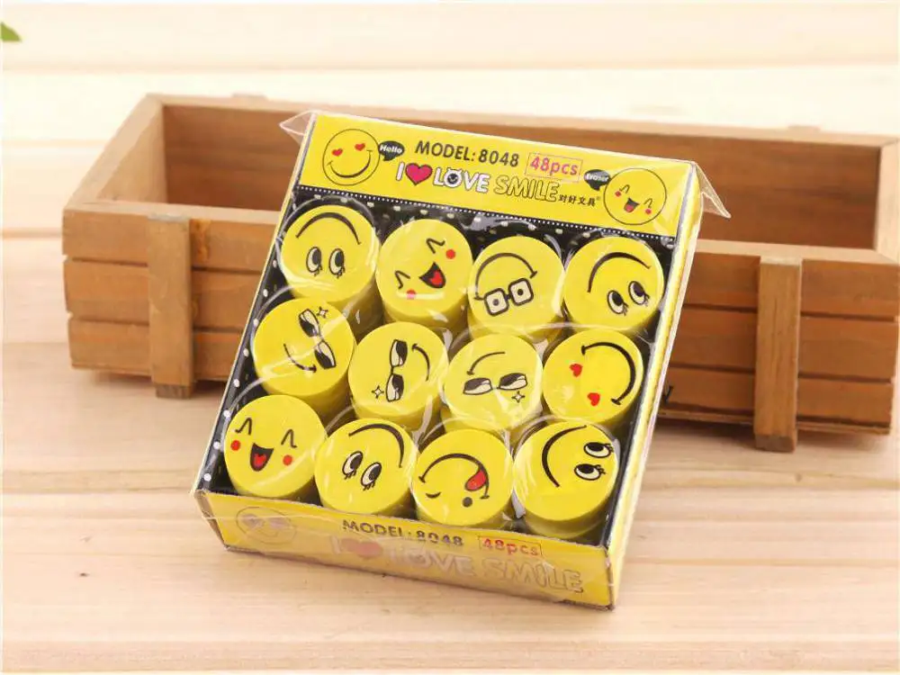 Карандашный ластик милый со смайликом простой ластик-карандаш для студентов |