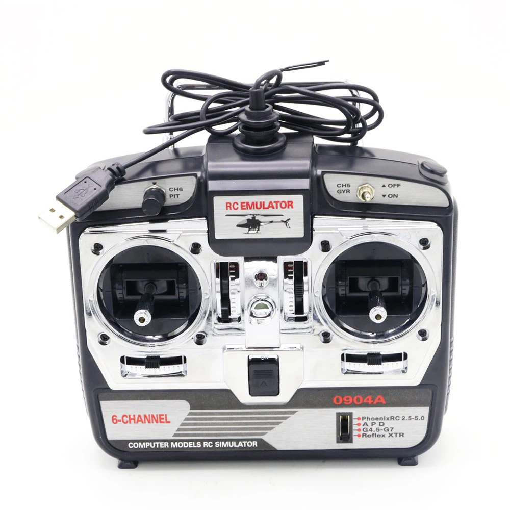 1 шт. DTXMX 6CH RC симулятор полета JTL 0904A поддержка реального RF7 G7 Phoenix 5 0 XTR вертолет с