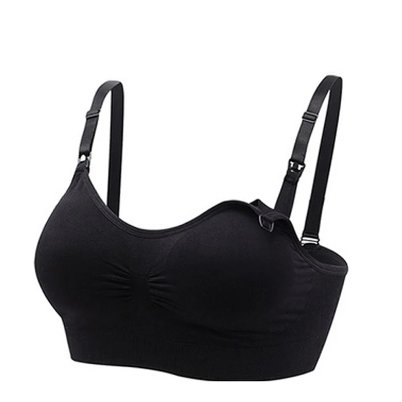 Sujetador de maternidad para alimentar a mujeres embarazadas, ropa interior para amamantar, de talla grande-5