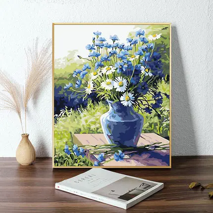 

Цифровая масляная живопись «сделай сам», для гостиной, спальни, окрашивание растений, животных, ручная роспись маслом, декоративная живопис...