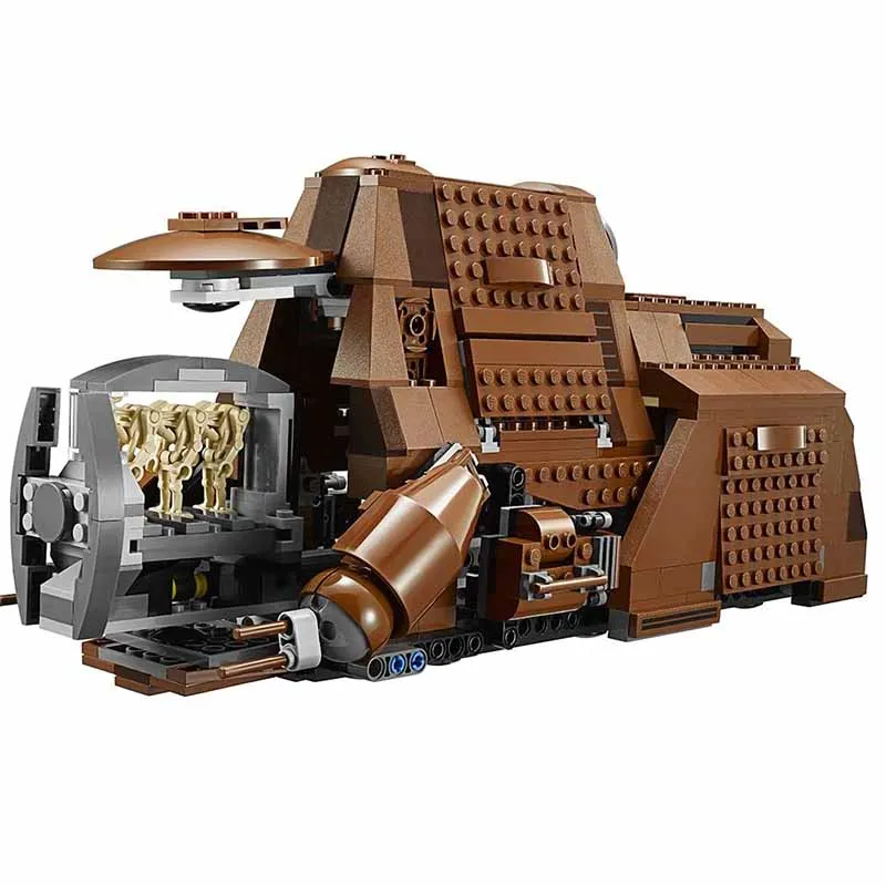 

Новинка 2021 года, конструктор Звездный план МТТ, контейнерные битвы, дроиды, военные перевозчики, торговля Федерацией МТТ, MOC, строительные бл...