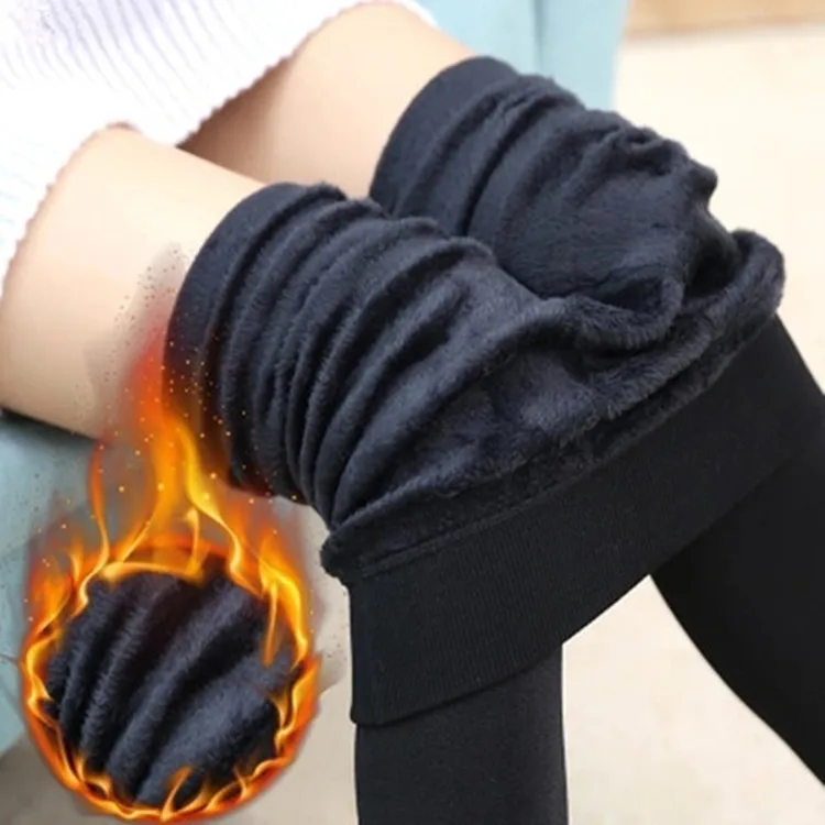

Autumn and winter 400 grams of Pearl Velvet leggings women plus cashmere thick elastic large foot warm pants outside wear feet