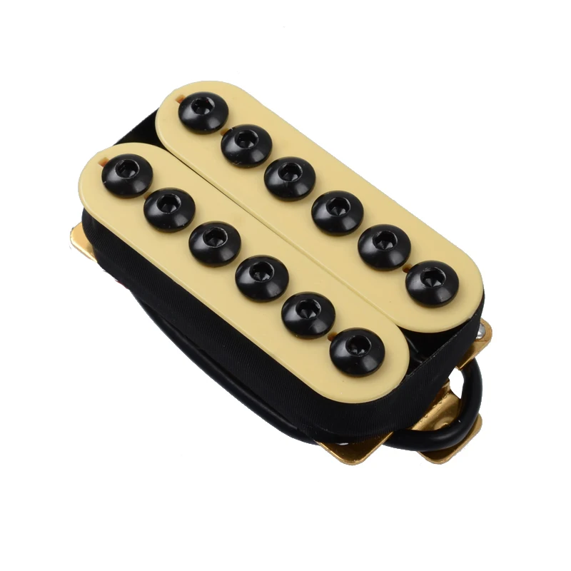 einstellbare metall doppel spule elektrische gitarre pickups humbucker punk elfenbein free global shipping