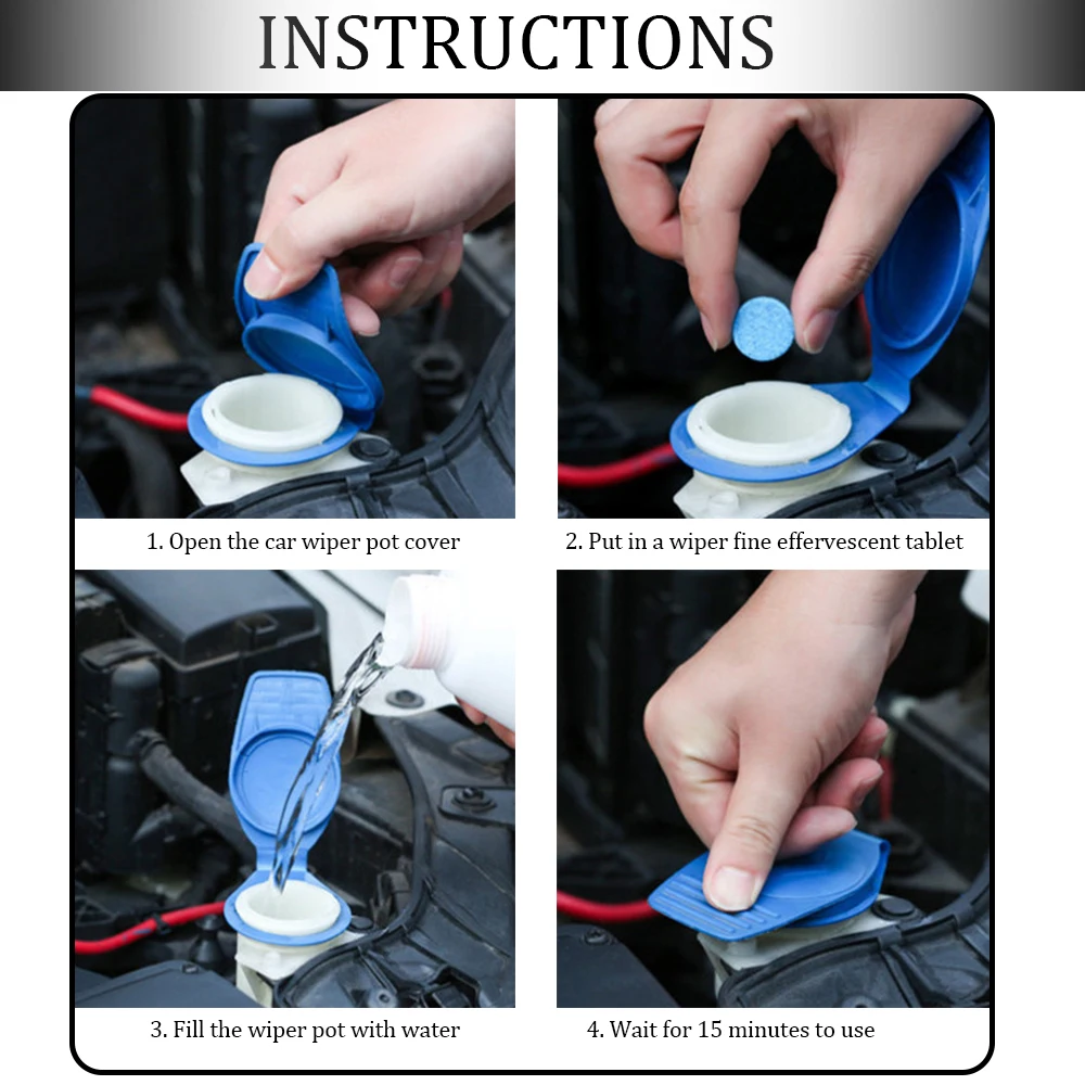 

20pcs Car Windshield Concentrated Window Cleaner Tablets Effervescent Tablets Automobiles Accessories Car Cleaner Tools New 2021
