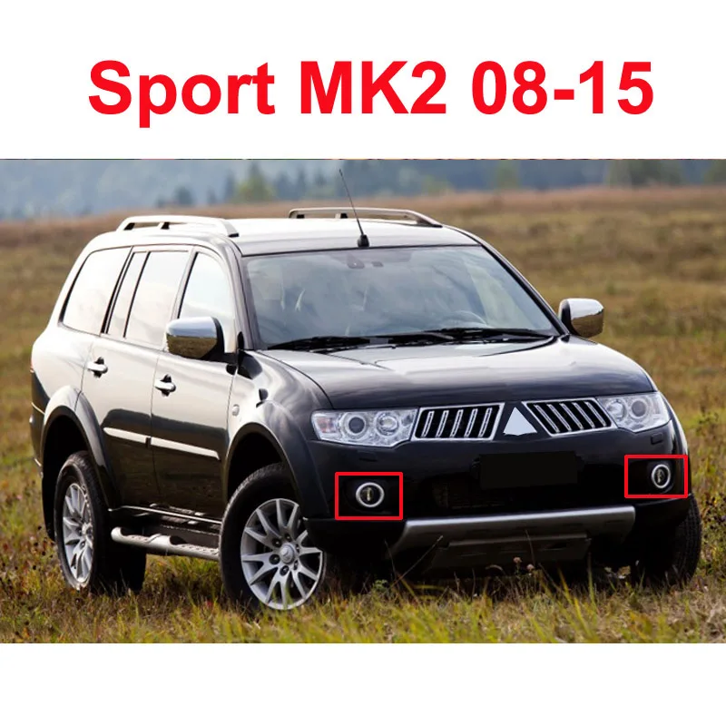 

2 шт. Canbus белая автомобильная светодиодная противотуманная фара передняя противотумансветильник фара для Mitsubishi Pajero Montero Shogun и Sport (2000-2019)