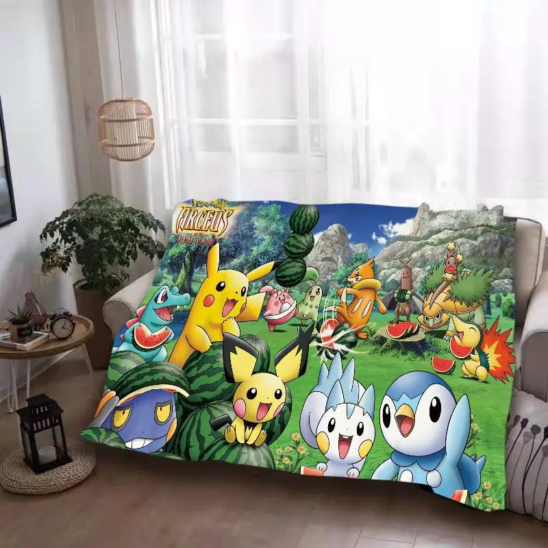 Двухстороннее фланелевое одеяло с 3D цифровой печатью в стиле аниме рисунком