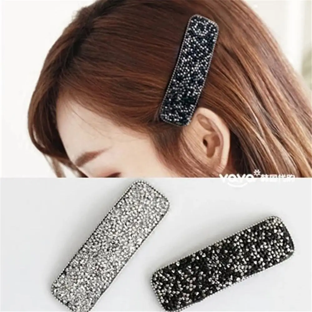 1 шт. женские сияющие хрустальные стразы заколки для волос милые геометрические