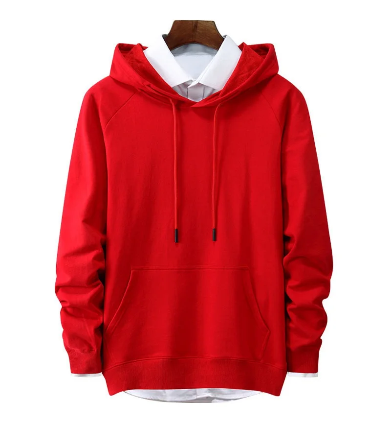 Толстовка мужская хлопковая с длинным рукавом Свитшот свободного покроя большие