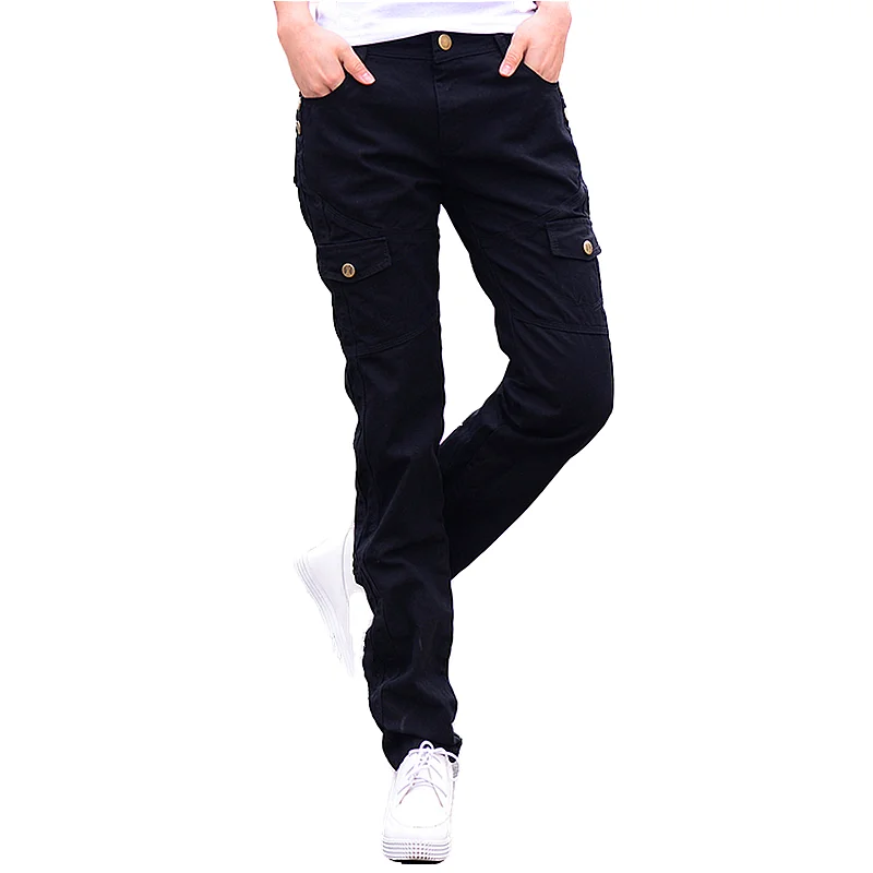 Женские хлопковые брюки карго в стиле милитари весенние повседневные свободные