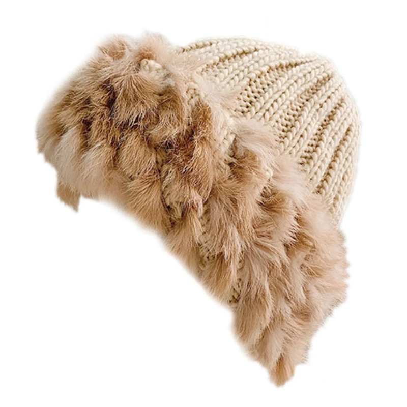 

Women French Style Plush Beret Cap Vintage Leopard Print Warm Painter Beanie Hat 449F