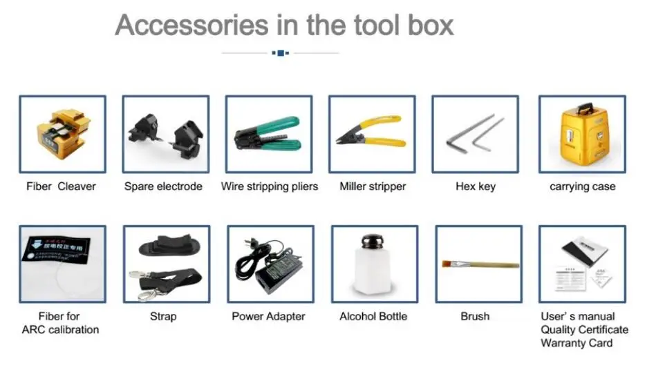 Поддержка множества языков сигнальный огонь AI 9 сварочный аппарат FTTH Оптический