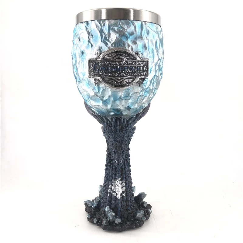 ice dragon Креативная кружка из нержавеющей стали с чашками для виски, коктейлей и кружек, забавная посуда для напитков - Цвет: ice dragon