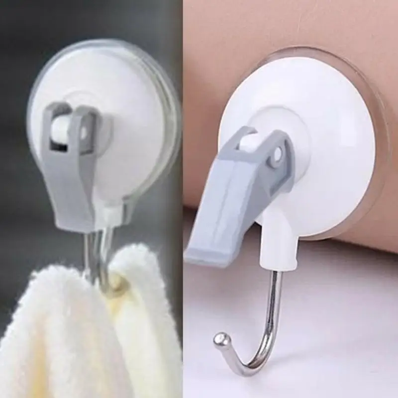 

1/2PCS Vacuum Suction Cup Hooks Home Organizer Rack Durable Multi-Purpose Adhesive Wall Hooks Bathroom Kitchen Accessories